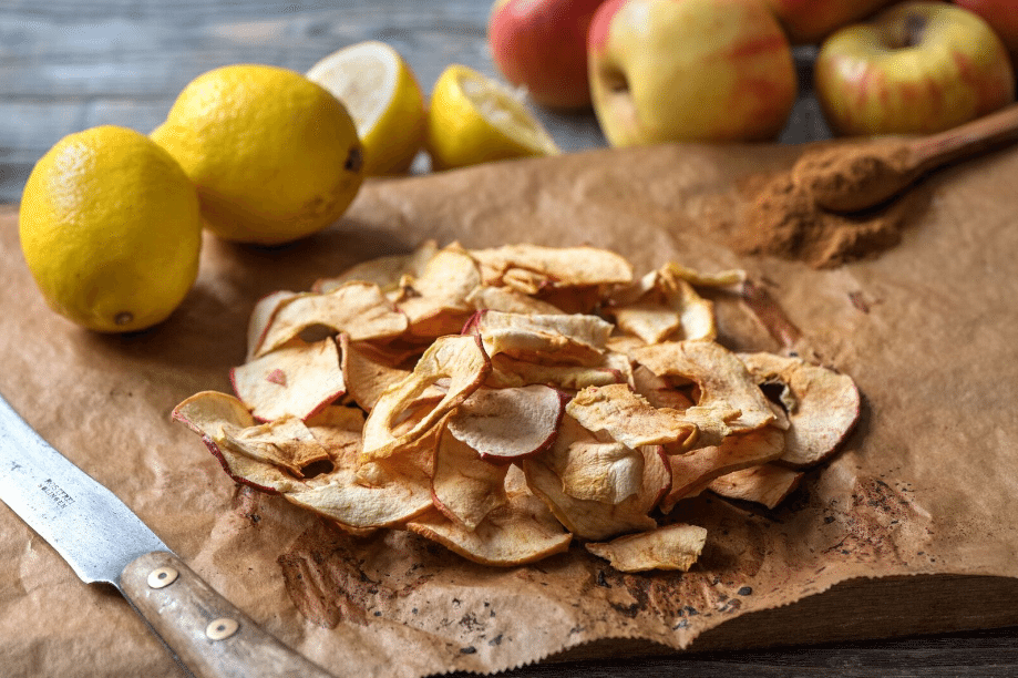 healthy Halloween treats-HelloFresh-apple-chips