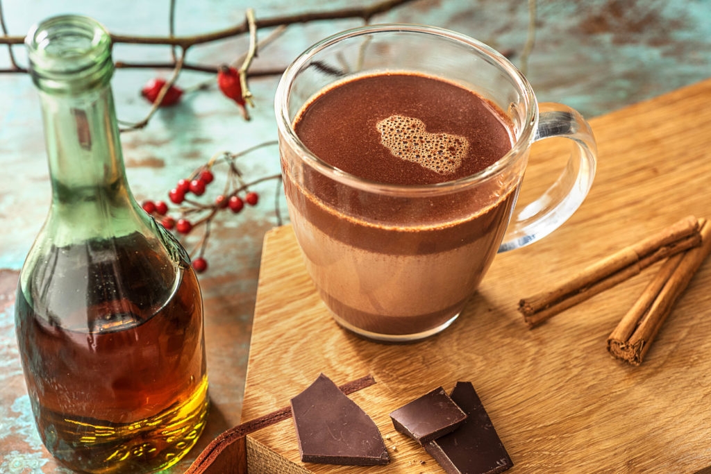 rum spiked hot chocolate